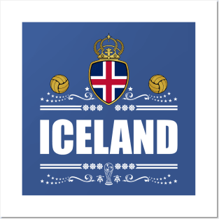 ICELAND FOOTBALL GIFTS Posters and Art